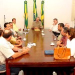 Prefeito em exercício se reúne com vereadores da bancada de sustentação  - Fotos: Márcio Dantas  AAN
