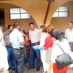 Entidades envolvidas na organização do Carnaju 2003 fazem ajustes finais para a festa - Fotos: Abmael Eduardo  AAN