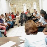 Entidades envolvidas na organização do Carnaju 2003 fazem ajustes finais para a festa - Fotos: Abmael Eduardo  AAN
