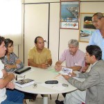 Superintendente da SMTT recebe comissão de moradores e comerciantes da avenida Carlos Bulamarqui - Fotos: Lindivaldo Ribeiro  AAN