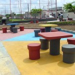 Praça Minervino Costa será entregue amanhã no Bugio - Fotos: Abmael Eduardo  AAN
