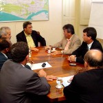 Prefeito recebe vista do senador Almeida Lima e bancadas do PDT - Fotos: Márcio Dantas  AAN