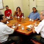 Viceprefeito recebe visita do secretário nacional de combate ao racismo do PT - Fotos: Márcio Dantas  AAN