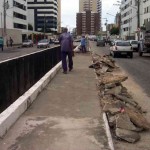 EMURB CONSTRÓI CALÇADAS NA AVENIDA SÃO PAULO - fotos: Meme Rocha