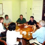 Viceprefeito promove reunião para definir preparativos do Forró Caju 2003 - Fotos: Wellington Barreto  AAN