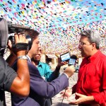 Prefeito faz apresentação oficial do arraial para o Forró Caju 2003 - Fotos: Wellington Barreto  AAN