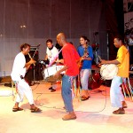 Show pirotécnico ilumina o céu no Forró Caju 2003 - Fotos: Wellington Barreto  AAN