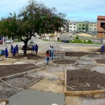 Obra de urbanização da praça Maria Quitéria segue em ritmo acelerado - A urbanização da praça Maria Quitéria oferecerá uma nova opção de lazer ao 18 do Forte