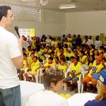 Atletas do vôlei nacional visitam crianças assistidas pela Prefeitura de Aracaju - Fotos: Márcio Dantas AAN  Clique na foto e amplie