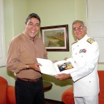 Comandante do Distrito Naval visita prefeito de Aracaju - Fotos: Abmael Eduardo  AAN  Clique na foto e amplie