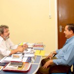 Secretário de Comunicação recebe visita do superintendente do Cinform - Fotos: Wellington Barreto  AAN  Clique na foto e amplie