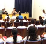 Adolescentes do Projeto Agente Jovem participam de palestra sobre sexualidade - Fotos: Wellington Barreto  AAN  Clique na foto e amplie