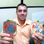 Atleta da Guarda Municipal conquista medalhas no Brasil Open 2003 de taekwondo - Foto: Wellington Barreto  AAN  Clique na foto e amplie