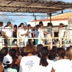 Crianças e adolescentes do bairro Santa Maria se divertem e aprendem na Feira de Educação Ambiental - Fotos: Wellington Barreto  AAN  Clique na foto e amplie