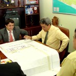 Diretoria da ASBT apresenta projeto de alteração do percurso do Précaju ao prefeito  - Fotos: Wellington Barreto  AAN  Clique na foto e amplie