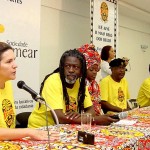 Integrantes do bloco Ilê Aiyê da Bahia discutem sobre cultura negra com os aracajuanos - Fotos: Wellington Barreto  AAN  Clique na foto e amplie