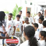 Crianças assistidas pela Prefeitura de Aracaju ficam encantadas com a dança e músicas do Ilê Aiyê  - Fotos: Márcio Dantas  AAN  Clique na foto e amplie