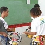 Crianças assistidas pela Prefeitura de Aracaju ficam encantadas com a dança e músicas do Ilê Aiyê  - Fotos: Márcio Dantas  AAN  Clique na foto e amplie