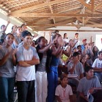 Estudantes da Escola Juscelino Kubistchek realizam atividade durante PréConferência do Meio Ambiente - Fotos: Walter Martins  AAN  Clique na foto e amplie