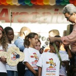 Entrega da chave da cidade à prefeita mirim marca momento de democracia entre as crianças de Aracaju - Fotos: Márcio Dantas  AAN  Clique na foto e amplie
