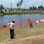 Parque Augusto Franco está pronto para o Dia da Criança - Lago foi isolado para dar mais proteção às crianças