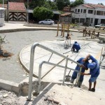 Recuperação da praça Franklin Roosevelt está em fase de conclusão - Fotos: Márcio Dantas  AAN  Clique na foto e amplie