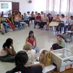 Professores realizam práticas pedagógicas com alunos que apresentam deficiência visual e auditiva - Fotos: Walter Martins  AAN  Clique na foto e amplie