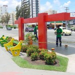Programa de adoção de praças garante um novo visual para o calçadão da 13 de Julho - Fotos: Abmael Eduardo  AAN  Clique na foto e amplie