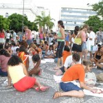 Usuários dos CAPS se unem aos estudantes a favor da Luta Antimanicomial - Fotos: Wellington Barreto