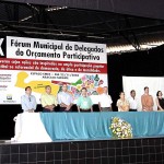 Fórum Municipal de Delegados do Orçamento Participativo foi realizado no sábado - Fotos: Abmael Eduardo