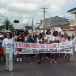 Comunidade do Jardim Centenário participa de Caminhada da Saúde - Manifestantes percorreram várias ruas
