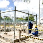 Moradores e comerciantes do Siqueira Campos se animam com a reforma da Praça Dom José Thomaz  - Fotos: Wellington Barreto