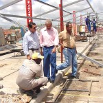 Prefeito em exercício visita obras no terminal de ônibus da Visconde de Maracaju - Fotos: Abmael Eduardo