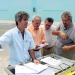 Prefeito em exercício visita canteiro de obras na orla do bairro Industrial - Fotos: Márcio Garcêz