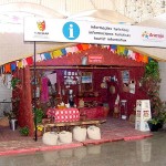 Funcaju mantém estande para recepcionar turistas no aeroporto - Fotos: Abmael Eduardo