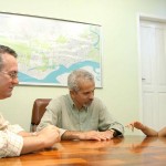 Viceprefeita mirim faz visita ao prefeito em exercício - Fotos: Márcio Dantas  AAN  Clique na foto e amplie