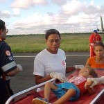 Equipe do Samu socorre vítimas mais uma vez no sertão sergipano - Atendimento ainda no aeroporto