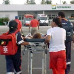Equipe do Samu socorre vítimas mais uma vez no sertão sergipano - Atendimento ainda no aeroporto