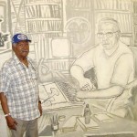 Exposição sobre vida e obra de Santo Souza na Clodomir Silva recebe a visita do homenageado - Fotos: Abmael Eduardo