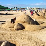 Inscrições para concurso de esculturas na areia prosseguem até dia 23 - Esculturas feitas no ano passado