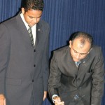 Prefeito Marcelo Déda participa da solenidade de posse da nova diretoria da Amase - Fotos: Márcio Dantas