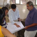 Presidente da EMURB e Secretário de Saúde visitam obras de Unidades de Saúde  - unidade de saúde em construção
