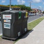 Emsurb instala coletores de lixo reciclável em vários pontos da cidade - Caixas coletoras vão auxiliar na coleta de lixo reciclável