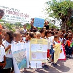 Crianças da rede municipal de ensino começam a comemorar o aniversário de Aracaju - Fotos: Walter Martins