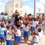 Crianças da rede municipal de ensino começam a comemorar o aniversário de Aracaju - Fotos: Walter Martins