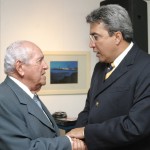 Marcelo Déda recebe a visita do exgovernador Celso de Carvalho - Fotos: Márcio Dantas
