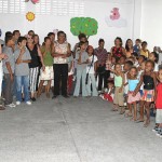 Prefeito recebe homenagem de crianças da escola municipal Benjamin Alves de Carvalho  - Fotos: Márcio Dantas
