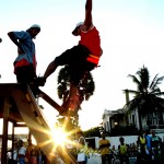 Programação esportiva movimenta a população na orla do bairro Industrial - Fotos: Márcio Dantas