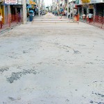 Pedras portuguesas já compõem o visual do calçadão da Laranjeiras - Fotos: Márcio Garcez