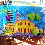 Usuários dos CAPS reúnem trabalhos terapêuticos para homenagear Aracaju - Trabalho artístico em exposição